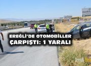 Ereğli’de otomobiller çarpıştı: 1 yaralı